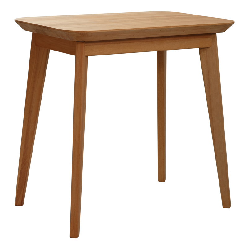 Dantzler solid wood dining table, H75 x L75 x W50cm, Beech Heartwood
