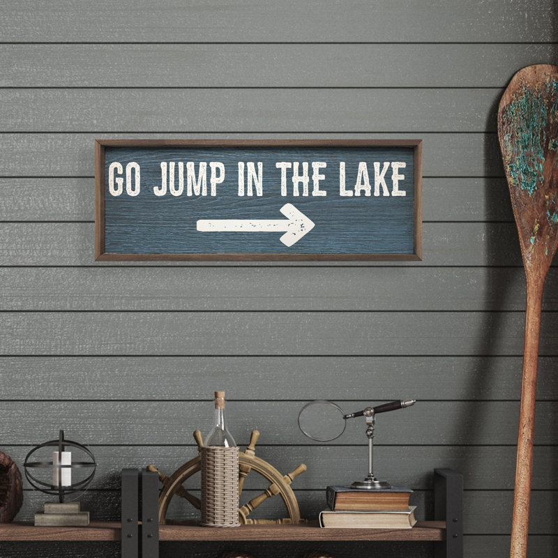 Go Jump In The Lake Arrow, H 16 po x l 48 po