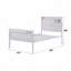 Lit double, finition blanche, cargaison