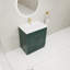 Meuble-lavabo autoportant avec lavabo en résine
