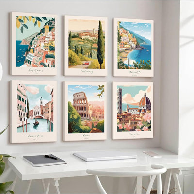 6 Piece Wrapped Canvas Print