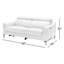 Causeuse inclinable en cuir véritable Anisia-400922578