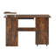 Bureau d'ordinateur en bois massif D&N avec rangement et fonctionnalité