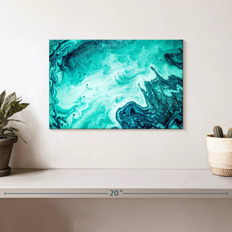 Aamarine abstrait aigue-marine de luxe
