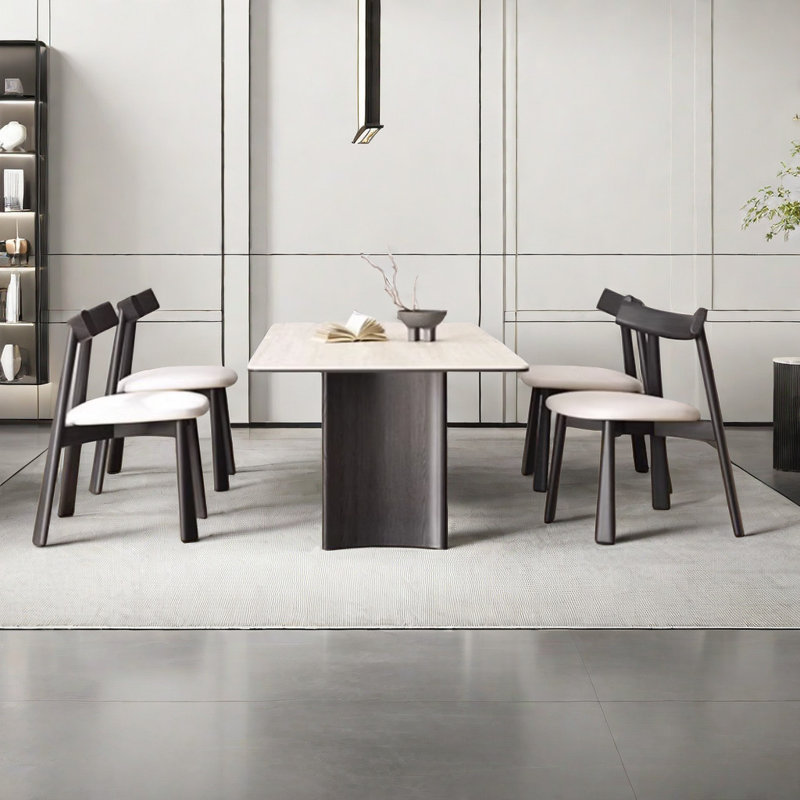 Table et chaises de style médiéval, H 29,5 po x L 55,1 po x l 31,4 po