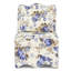 Chaise de salle à manger en flanelle bleue, doux au toucher, non, avec coussin de taille assortie, avec