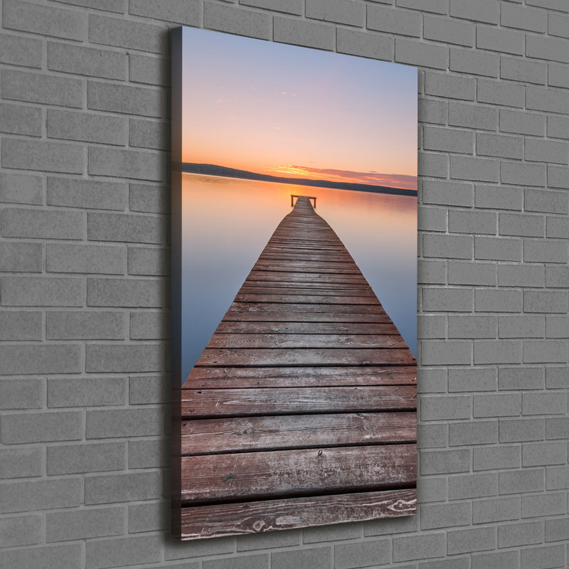 Wooden Pier - Wrapped Canvas Print