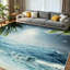 Lavable à la machine transparent, beau voyage d'été en mer avec tapis d'intérieur-133457182