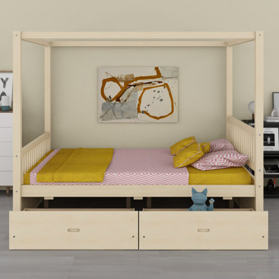 Canopy Bed with Storage Drawers