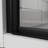 32" - 33.2" Adjustable Width Pivot Glass Shower Door, 6Mm Tempered Clear Glass, Black Finish, Reversible Installation, 180 Internally/Externally Pivot, Bi Folding Hinges, Water Leakage Prevention