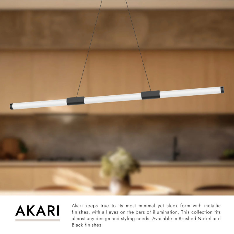 Akari 1 - Light LED Pendant, Black