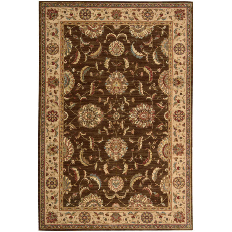 Crownover Wool Oriental Indoor Rug, Rectangle 5'6" x 8'3"