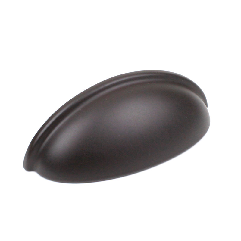 Poignée coquille 3" center to central de zinc moulé Builder's, Bronze huilé