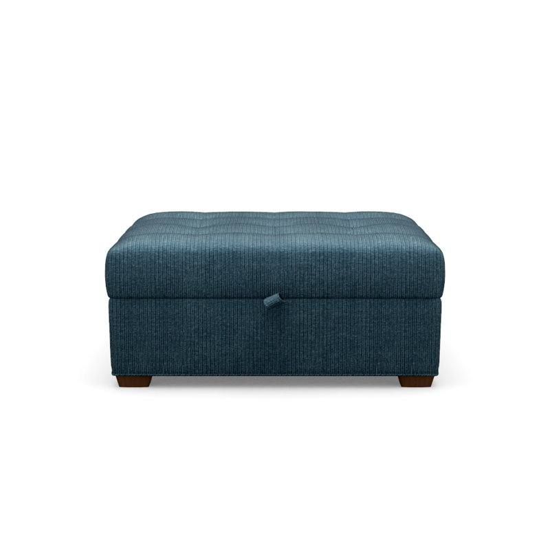 Baxter Square Ottoman, Walnut, Twale 721037