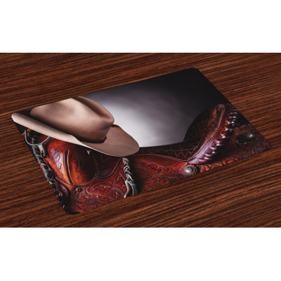 Perrytown Western Cowboy Wild Texas Art Placemat