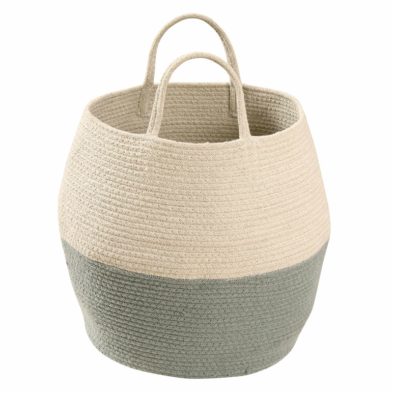 Lorena Canals Zoco Fabric Decorative Basket, Blue