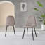 Corova Faux Leather Modern Dining Chairs with Metal Tapered Legs & Diamond Stitching-1219215366-1238687304