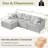 L-Shaped Modular Sofa Couch-262429829