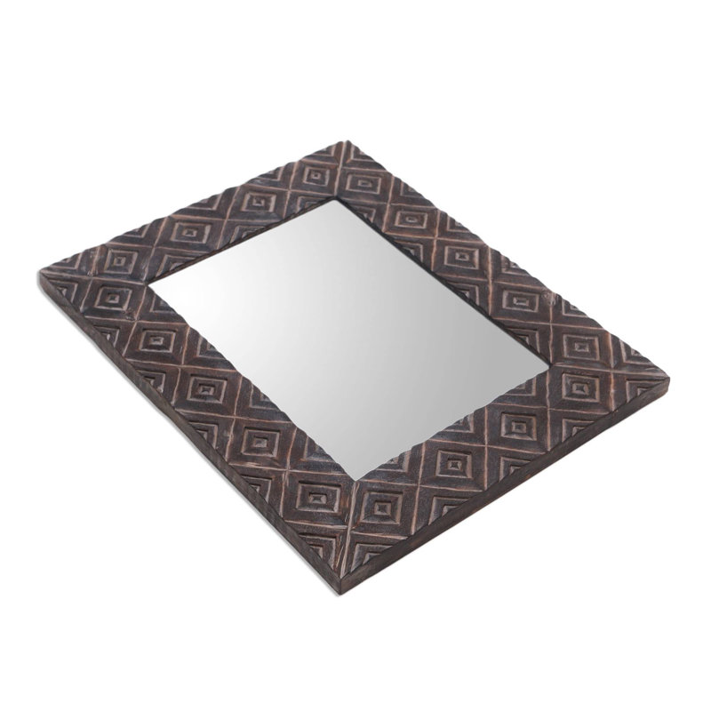 Miroir mural en bois vieilli Darold