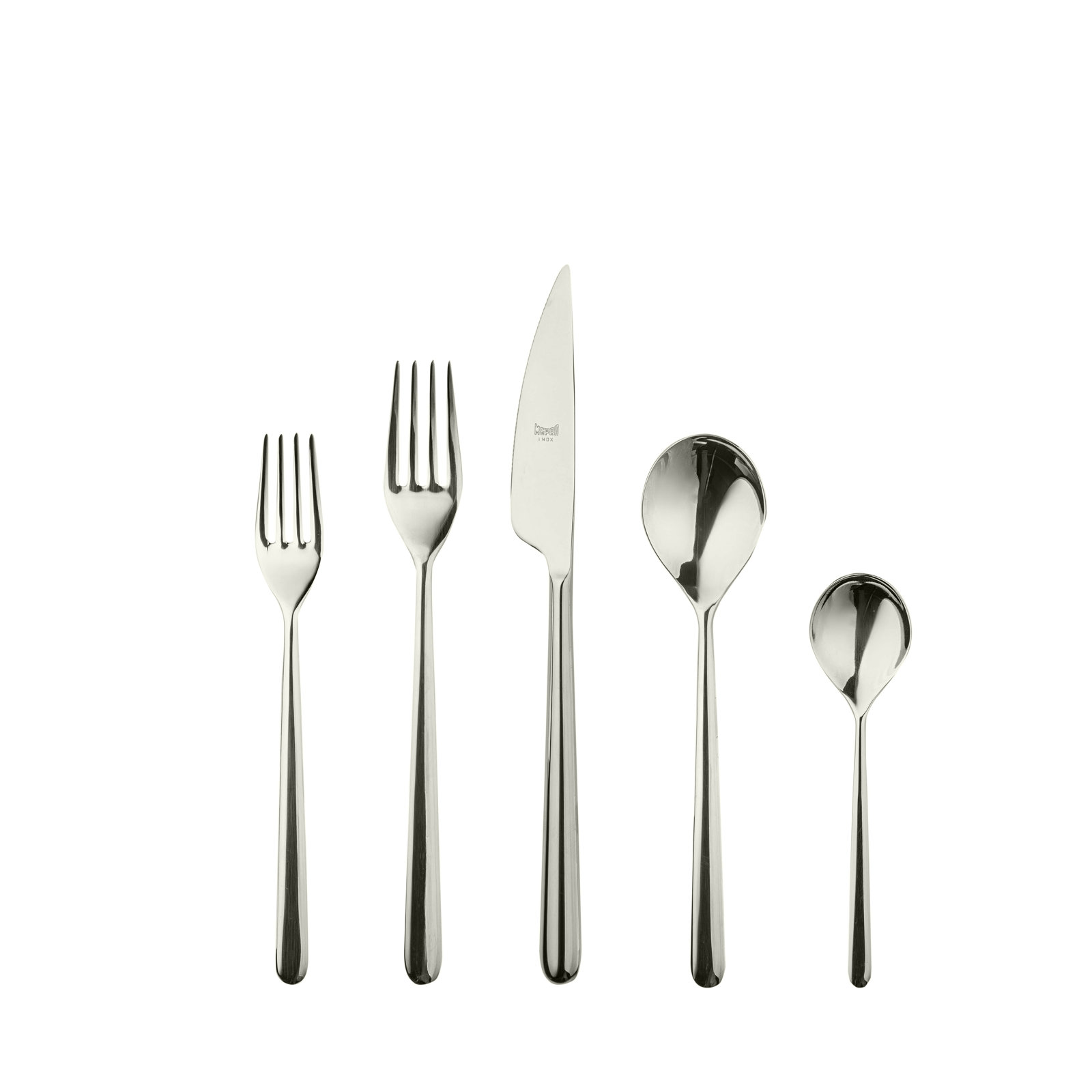 Linea Stainless Steel Flatware - Set of 20, Champagne
