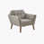 Polyester gris clair