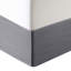 Édredon pour grand lit gris / pêche - imprimé coton, floral, 3 coussins et jupe de lit floral-118742616-118742617