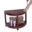 Classic Spa Half Moon Teak Shower Bench