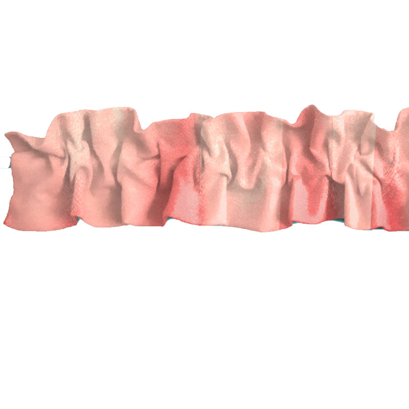 Tailored Window Valance, 58" W x 5" L, Peach