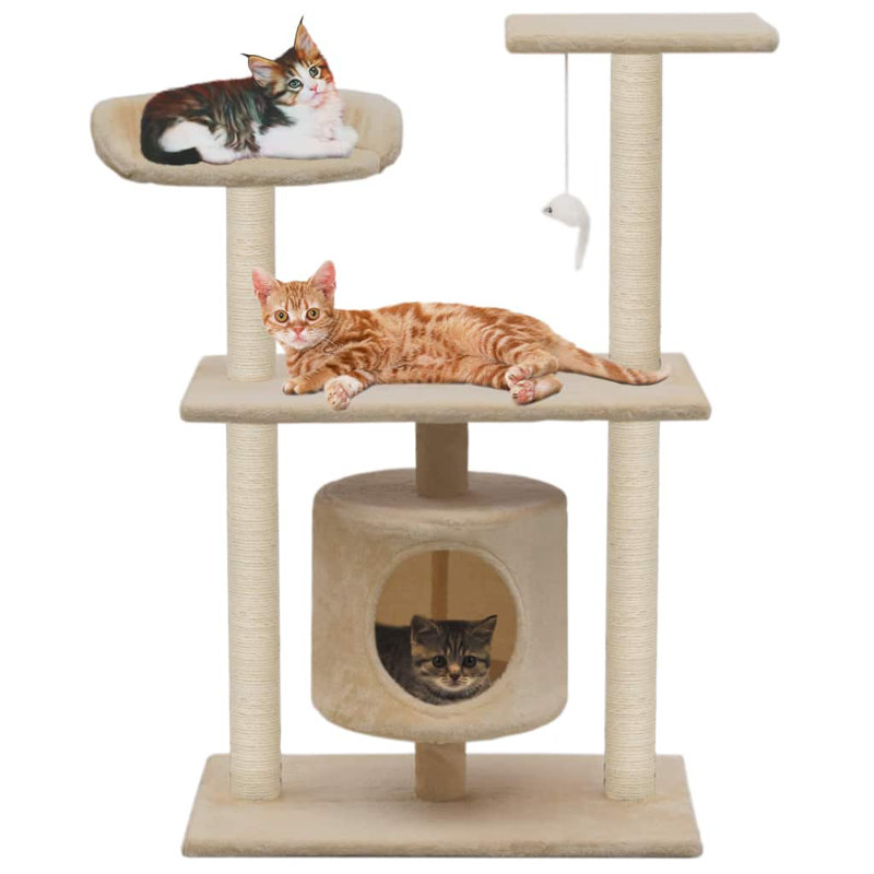 Alysa 95cm H Cat Tree, Beige
