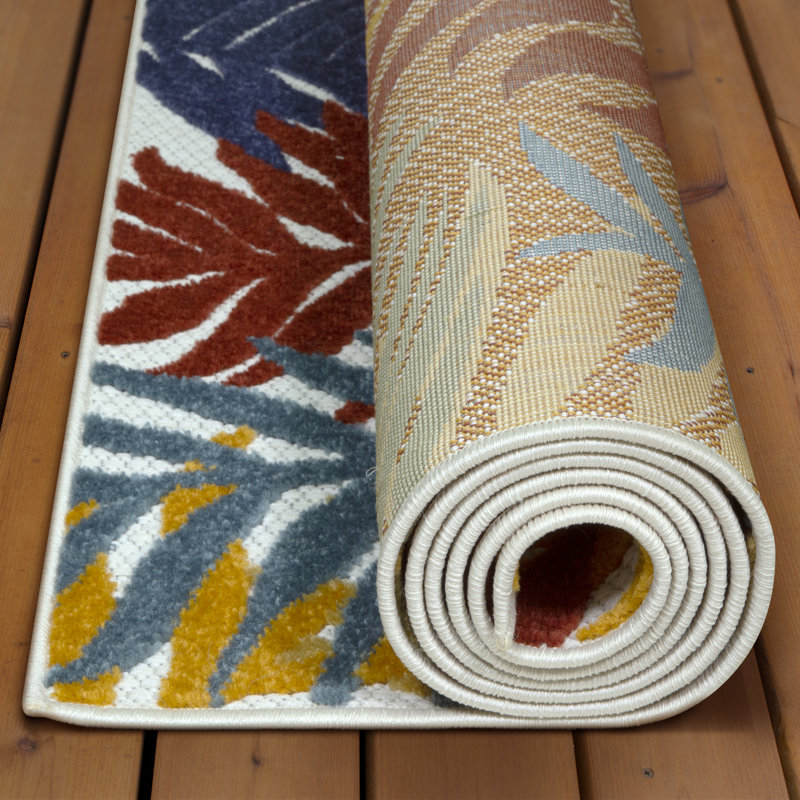 Floral Indoor Area Rug in Multicolor, Runner 2' x 8'