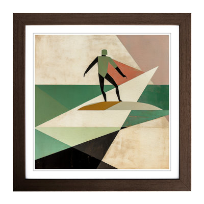 Surfing Suprematism - Framed Print