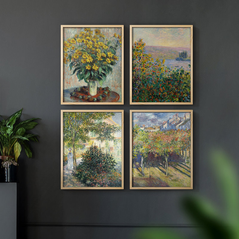 «Vintage Landscape LXV», ensemble de 4, H 10 po x l 32 po