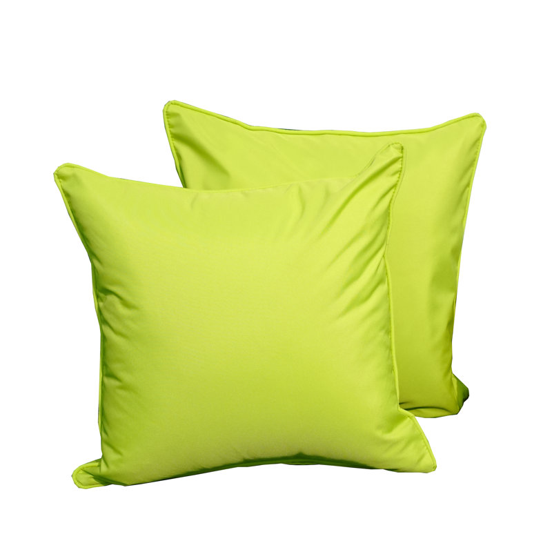  Coussin décoratif intérieur / extérieur réversible, Vert clair