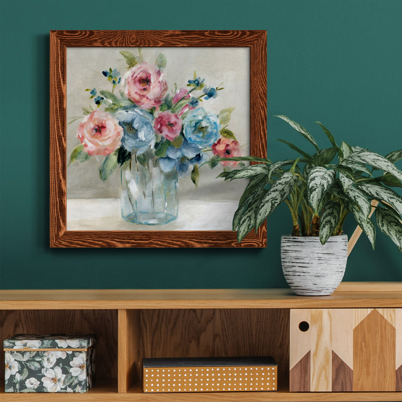 " Playful Nature 4 " Painting Print, 31.5" H x 31.5" W x 1" D, Maple