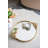 Marquasha Round Iron Mirrored Decorative Tray 