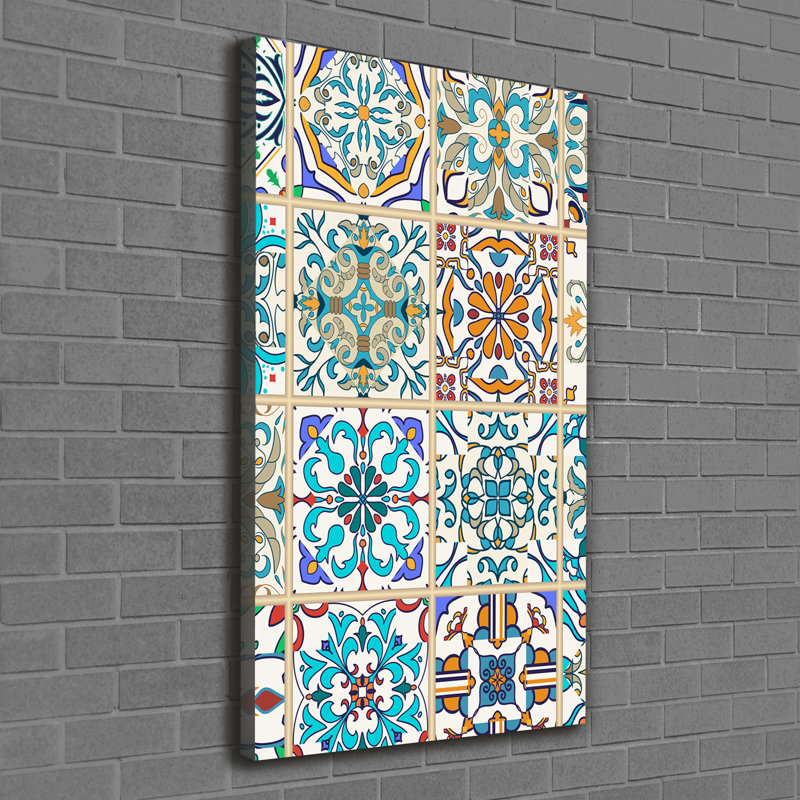 Arloa Ceramic Tiles - Wrapped Canvas Print