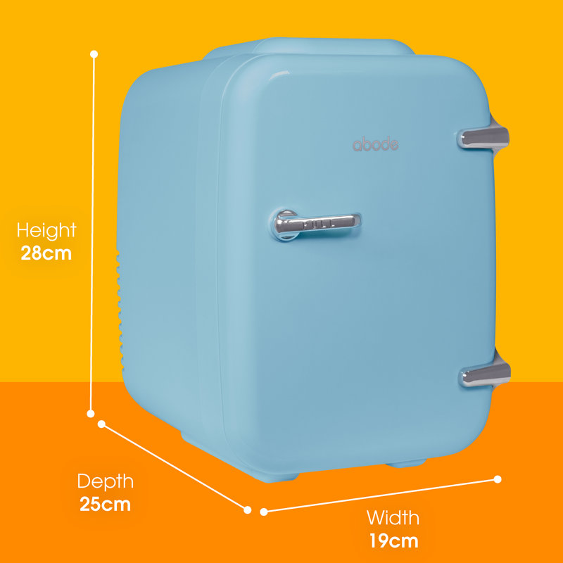 Abode, A4CLR201W, Retro 4L Cooler in White, Blue