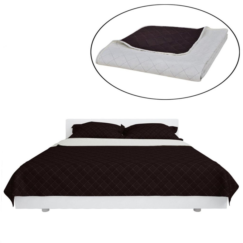 Kleoniki Modern & Contemporary Bedspread, 170 x 210 cm, Black/White