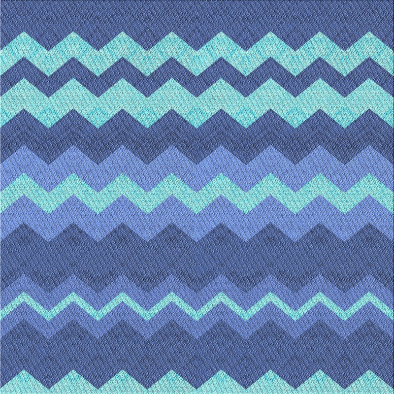 Tapis bleu Antosia, Carré 8 pi
