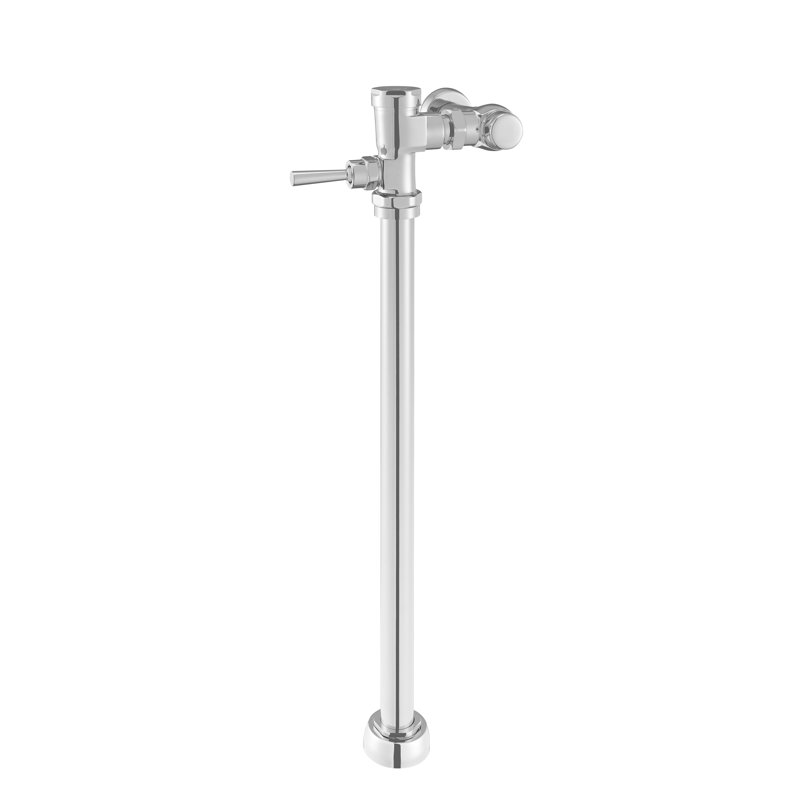 Chrome Manual Clinic Sink Flush Valve with Brass Piston