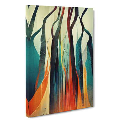 Torn Abstract Forest No.3 - Wrapped Canvas