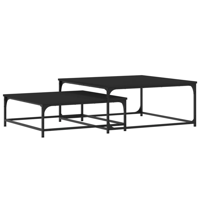 Terron Four Leg Coffee Table, Black