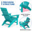 Chaise Adirondack pliante en polyéthylène haute densité (PEHD) avec repose-pieds Tulloch-712236470