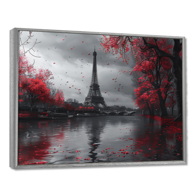 Photo Tour Eiffel Eiffel Magic in Paris II - City Paris, art mural, H 30 po x l 40 po, Cadre argenté