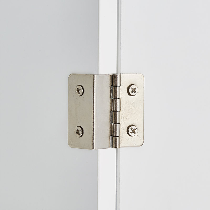 Armoire haute avec 2 tiroirs Botond, Blanc