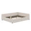 Lit plateforme tapissier avec port USB et 2 tiroirs-348150757