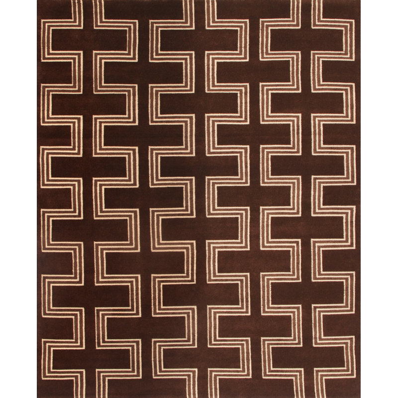 Ralph Lauren Turning Path Wool Geometric Rug, Rectangle 8' x 10'