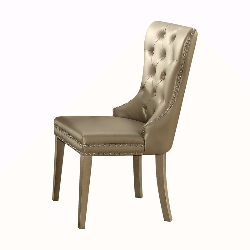 Cuir synthétique et chaise d'appoint