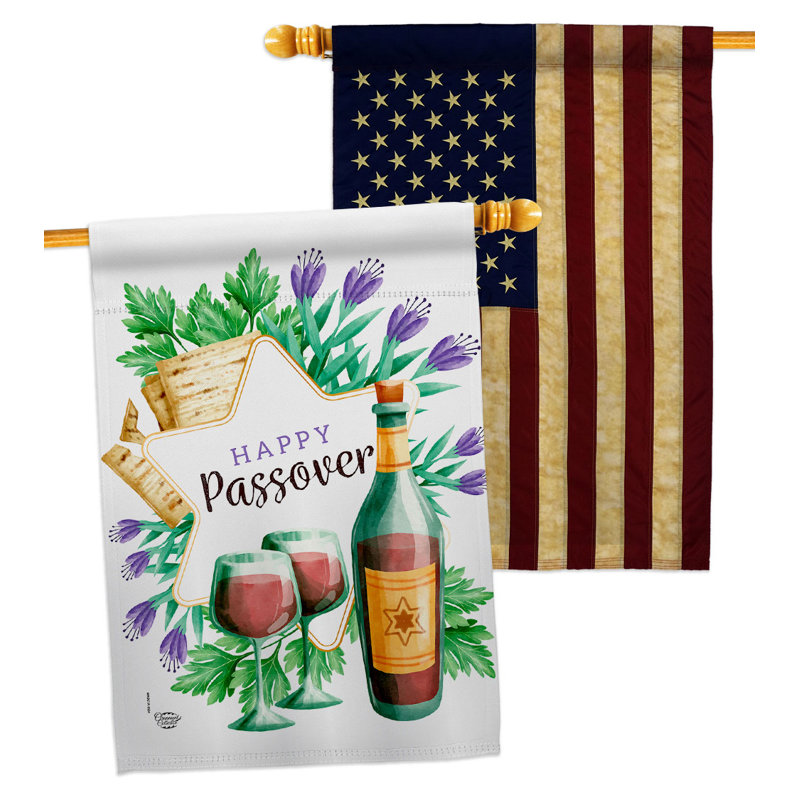 Drapeau de maison en polyester 40 x 28 po à 2 côtés