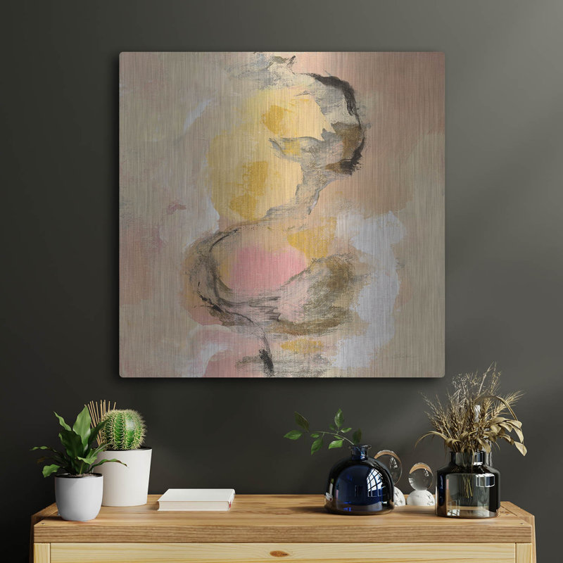«Peony Aroma I» par Silvia Vassileva, art mural en métal, H 24 po x l 24 po